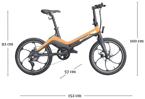 behumax 8 Bicicleta electrica plegable E Urban 790 Orange